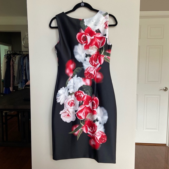 Calvin Klein Scuba Sheath Dress, Size 4, EUC - Picture 6 of 12